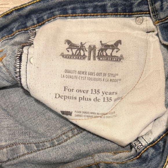 Vintage Levi’s 505s Blue Denim Cutoff Shorts - Picture 7 of 10